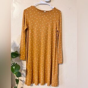 Old Navy Mustard Polka Dot Dress